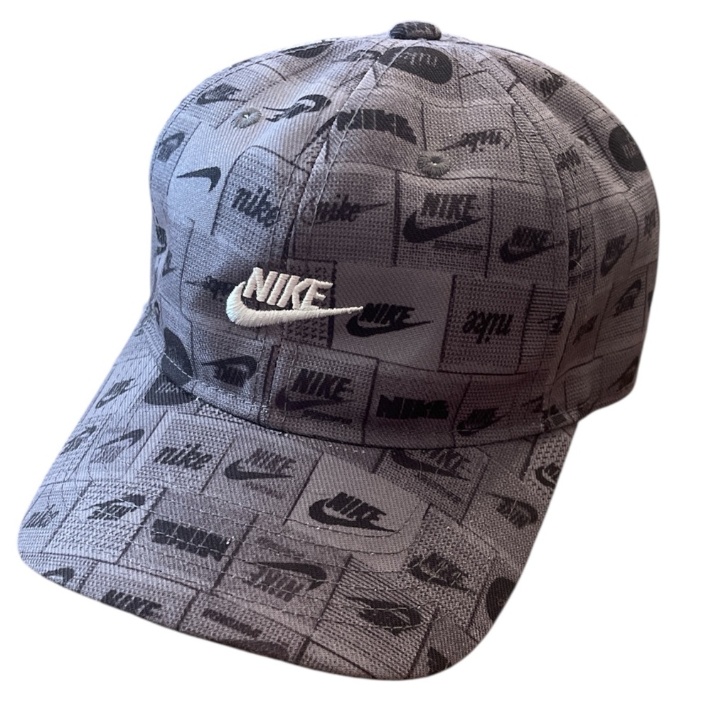 Nike Kids Black and Gray Logo Hat